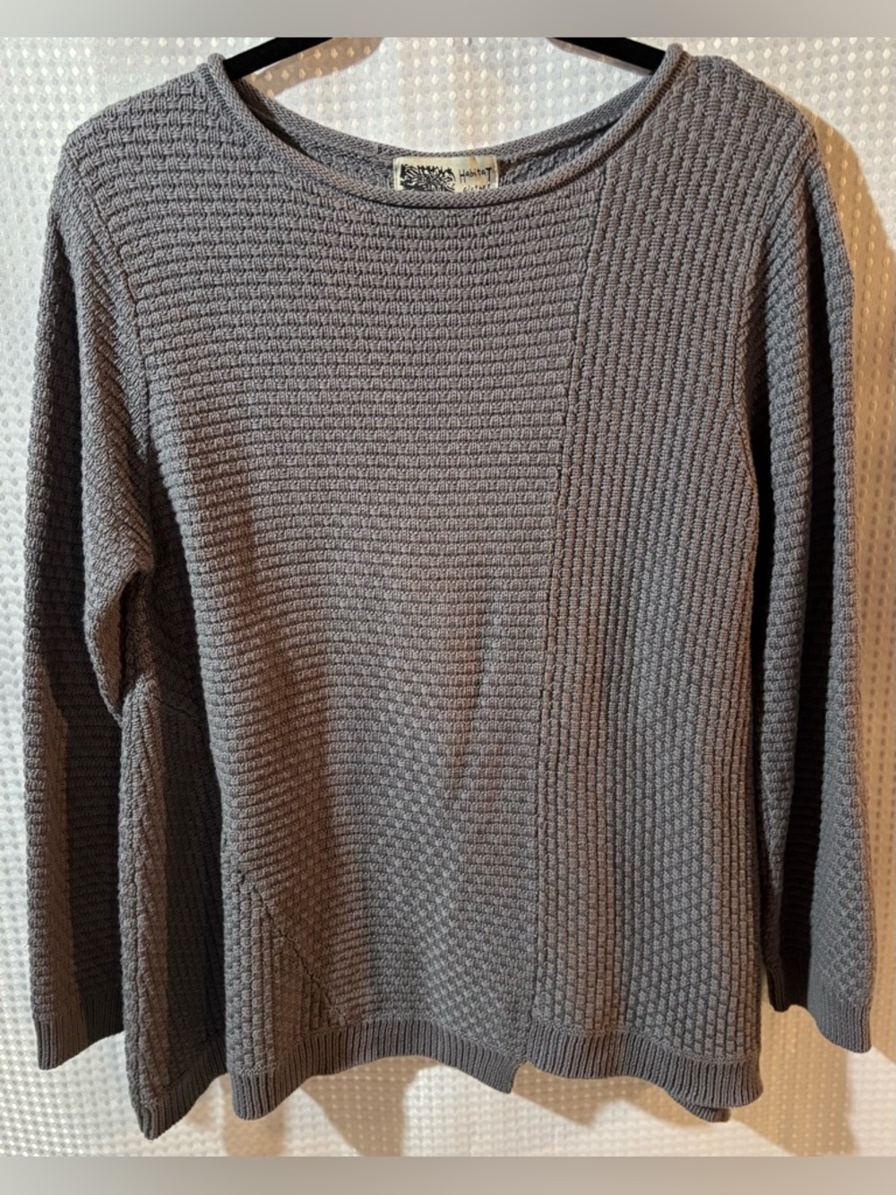 Habitat S Gray Back Button Cardigan Sweater